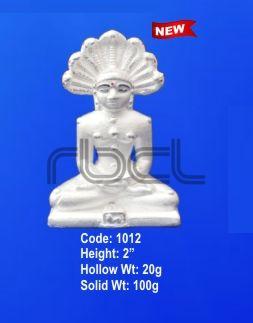1012 Sterling Silver Mahavir Ji Statue