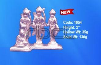 1054 Sterling Silver Ram Darbar Statue