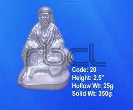20 Sterling Silver Sai Baba Statue