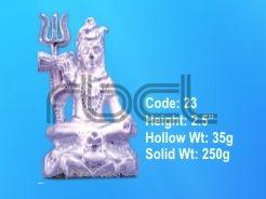 23 Sterling Silver Shivling Statue