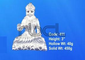 411 Sterling Silver Parvati Statue