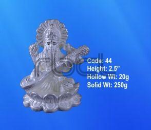 44 Sterling Silver Saraswati Statue