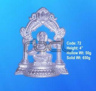 72 Sterling Silver Saraswati Statue