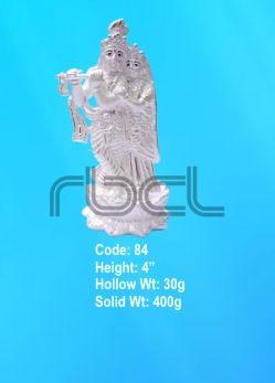 84 Sterling Silver Radha Krishna Statue