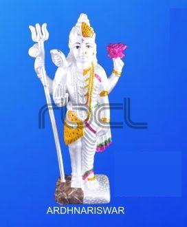 999 Silver Ardhanarishvara Statue