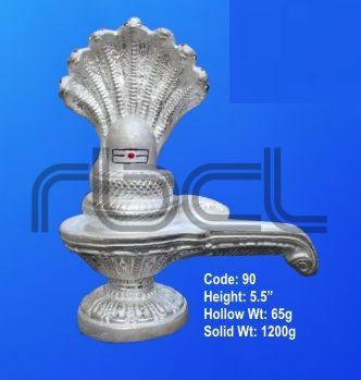 999  Silver Shivling Statue