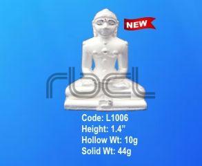 L1006 Sterling Silver Mahavir Ji Statue