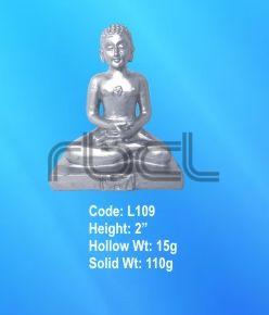 L109 Sterling Silver Mahavir Ji Statue