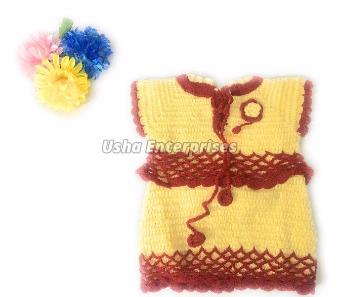 Crochet Knitted Baby Girl Dress