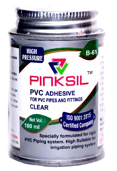 B-61 Pinksil PVC Solvent Cement 100ML Tin
