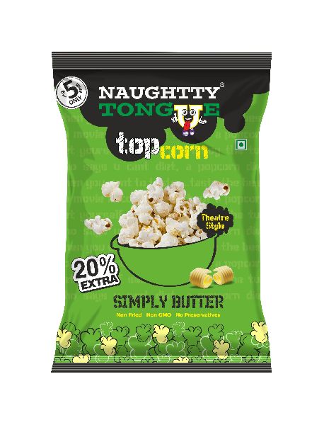 Naughty Tongue Simply Butter Flavored Popcorn