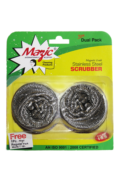 Mazic Dual Pack Stainless Steel Scrubber