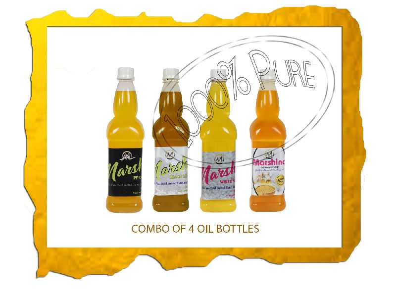 4 Bottle Cold Pressed Oil Combo
