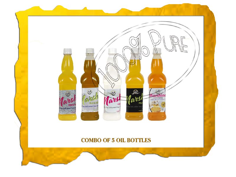 5 Bottle Cold Pressed Oil Combo