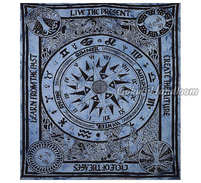 Circle of Age Live The Present Wall Hanging Tapestry