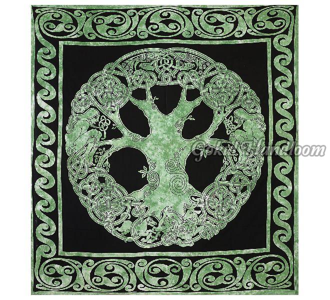 Tree of Life Good Luck Cotton Wall Hanging Tapestry