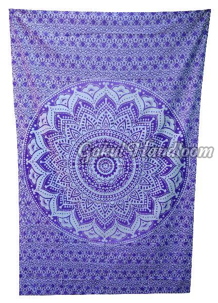 Purple Ombre Cotton Wall Hanging Tapestry