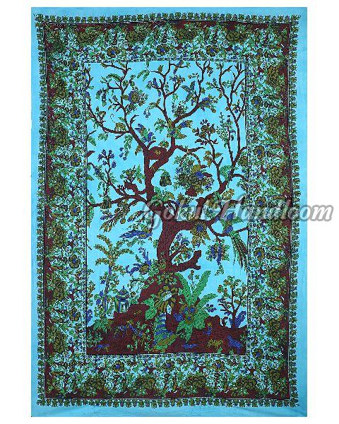 Tree of Life Tie Dye Cotton Wall Hanging Tapestry