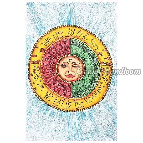 We Live By the Sun Cotton Wall Hanging Tapestry