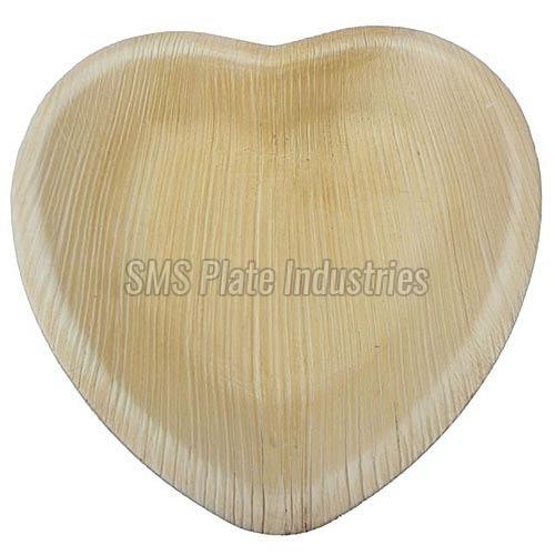 Areca Leaf Heart Shape Plate