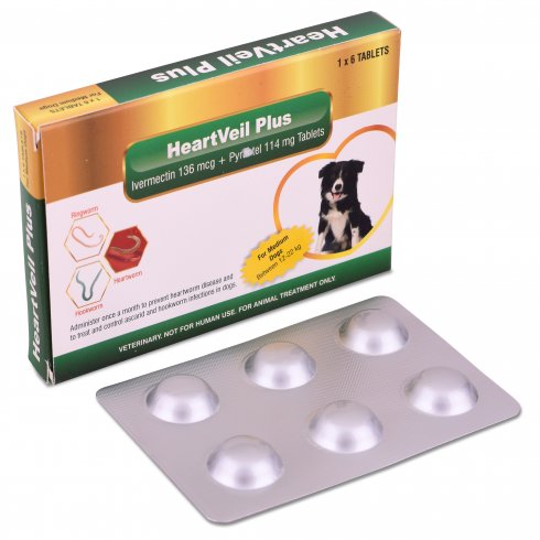 Heartveil Plus Tablet for Medium Dogs