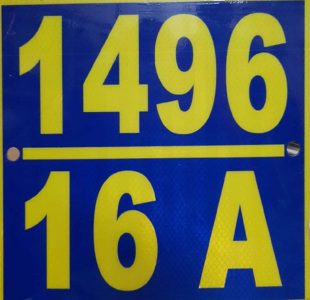 Retro Reflective Number Plate