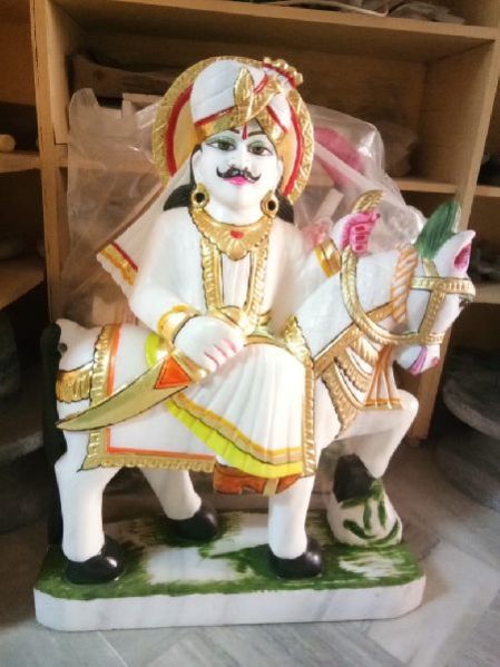 Marble Sawai Singh Ji Statue