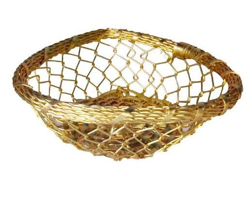 Golden Polish Aluminium Basket
