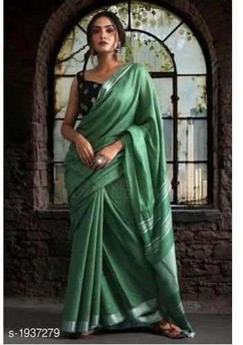 Designer Linen Saree