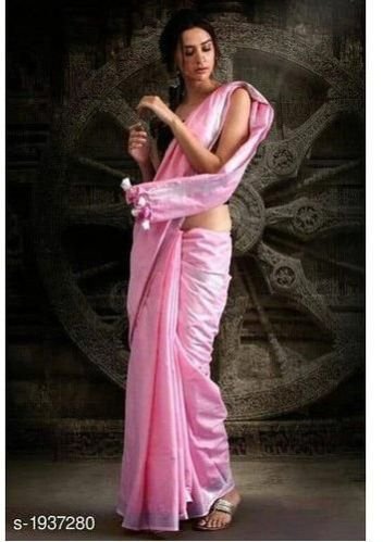 Ethnic Tissue Linen Saree