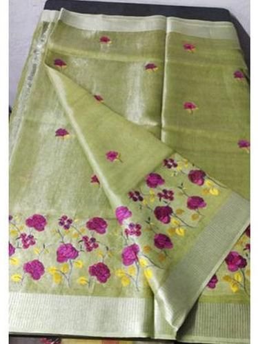 Printed Linen Saree