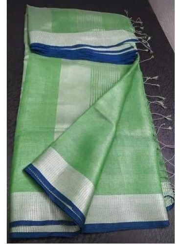 Zari Tissue Linen Saree