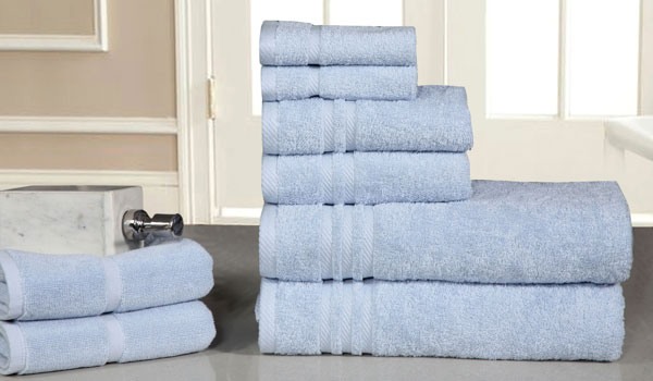 Light Blue Bath Towels