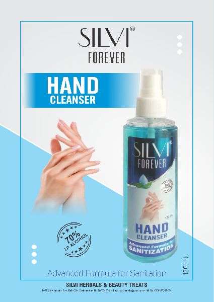 120ml Silvi Hand Cleanser Liquid with Spray Pump