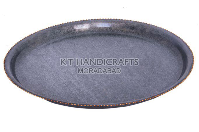 16.5 Inch Galvanized Metal Serving Tray