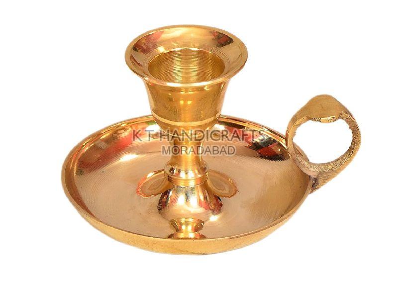 Pure Brass Handle Candle Holder