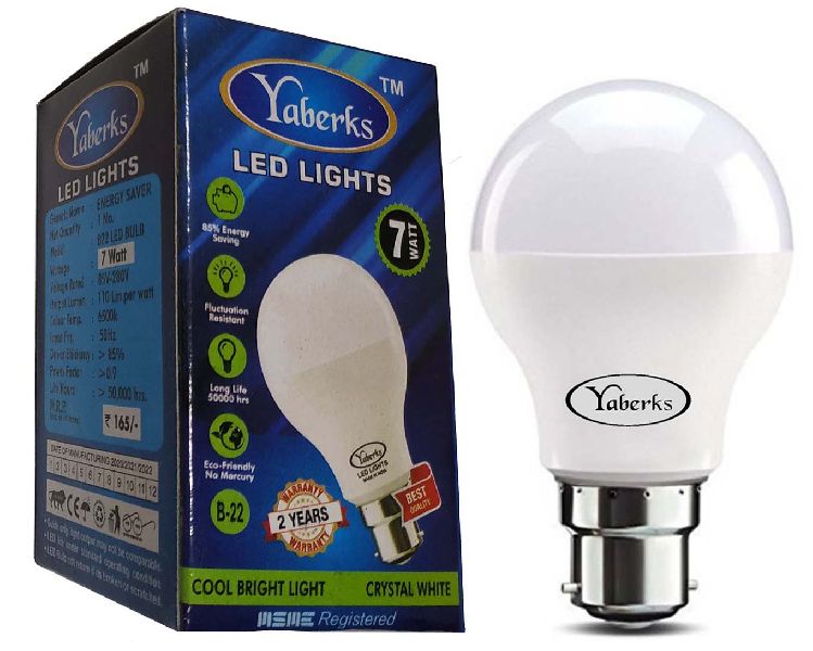 Yaberks 7-Watt B22 LED Bulbs