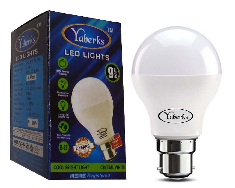 Yaberks 9-Watt B22 LED Bulbs