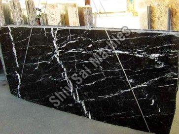 Marquina Black Granite Slabs