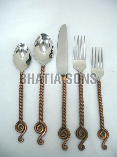 Bronze Handle Cutlery Set