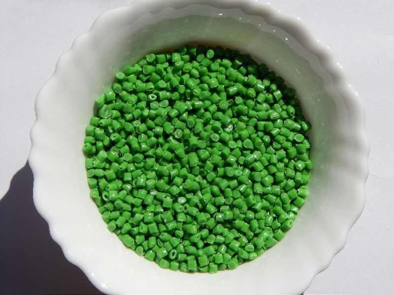 Green HDPE Cap Granules