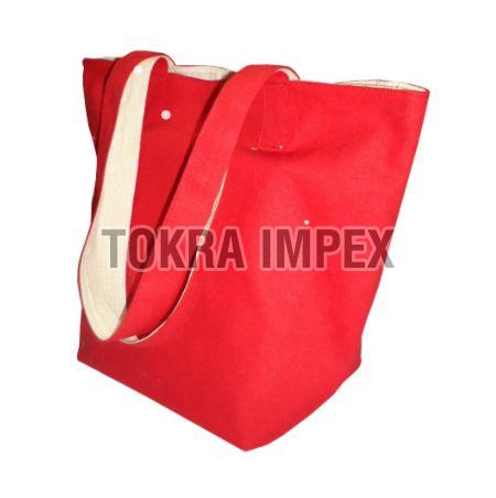 Dyed Canvas Cotton Reversible Tote Bag