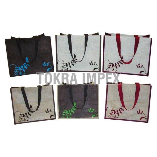 Embroidered PP Laminated Jute Bag