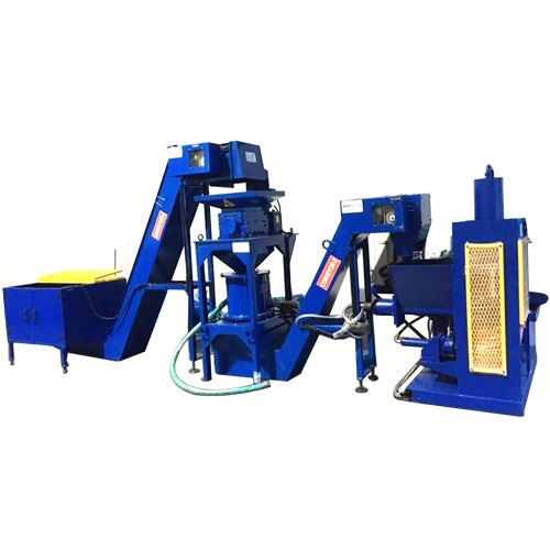 Hydraulic Briquetting Machine with Shredder and Centrifugal Dryer
