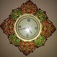 Gold Leaf Decorative Wall Clock