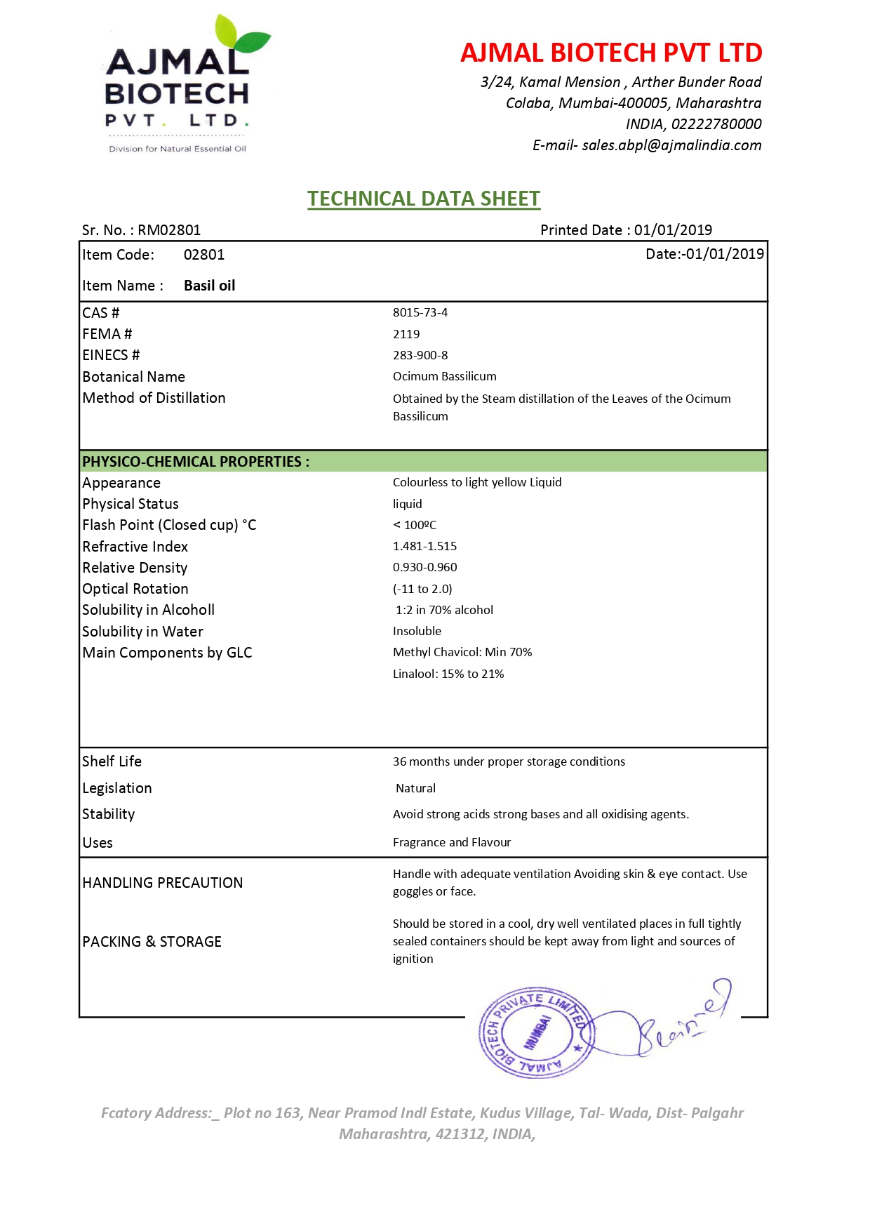 Technical Data Sheet