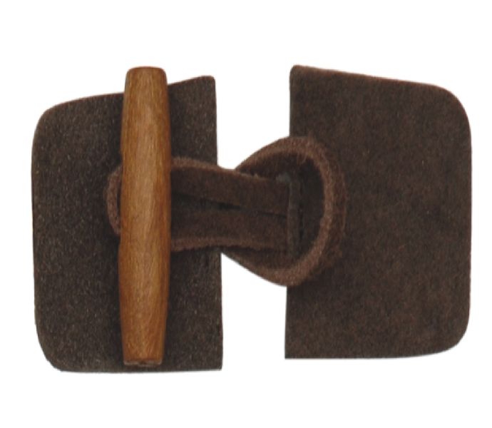 Split Suede Leather Toggle Buttons