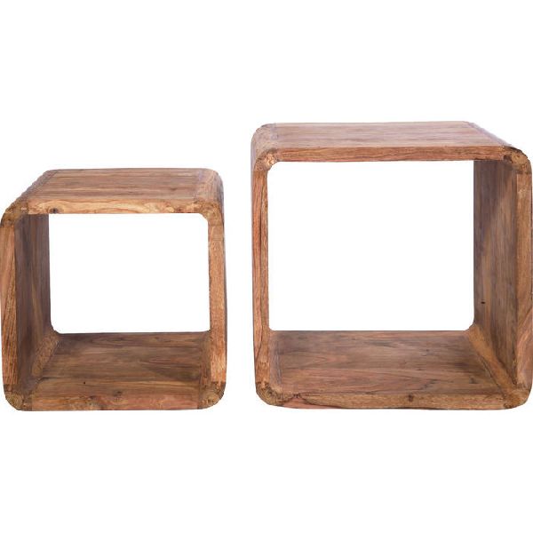 Wooden Cube Coffee Table