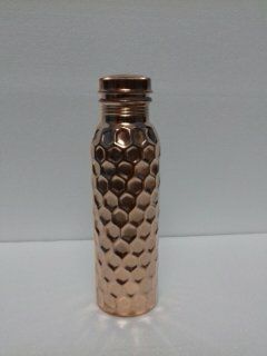 Diamond Hammered Copper Bottle