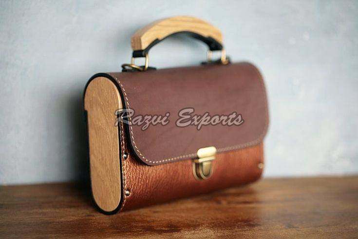 Wood and Leather Bag
